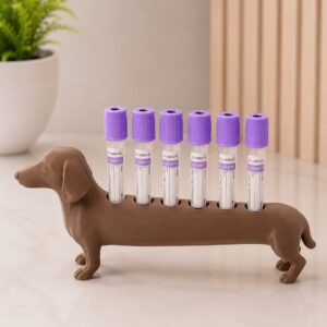 Suporte Cachorro Para 6 Tubo de Coleta de Sangue EDTA